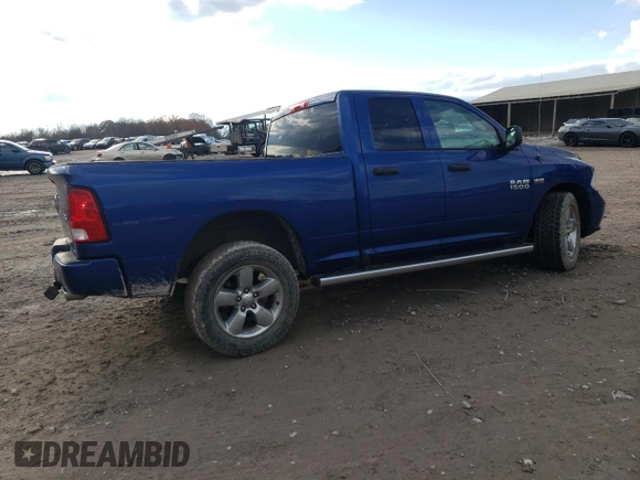 2016 Ram 1500 Tradesman with VIN 1C6RR7FT5GS301862, listed as a Copart auction lot 81231184 with 63,047 mi miles and Salvage title. Bid and sale history available at DreamBid. Image 3.