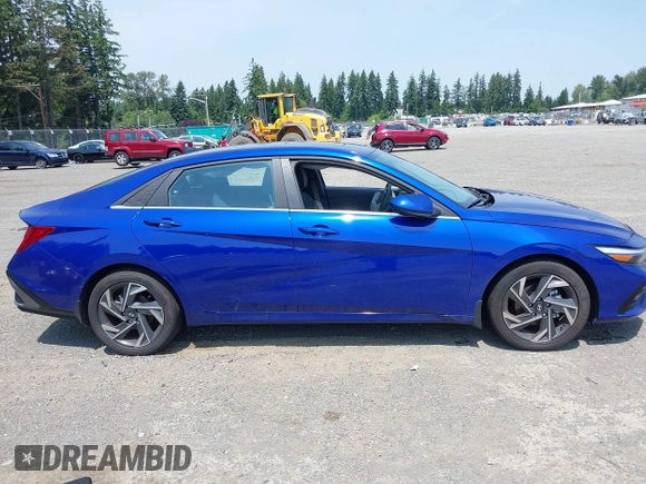 2024 Hyundai Elantra SEL with VIN KMHLS4DG7RU771675, listed as a IAAI auction lot 42575704 with 3,716 mi miles and . Bid and sale history available at DreamBid. Image 12.