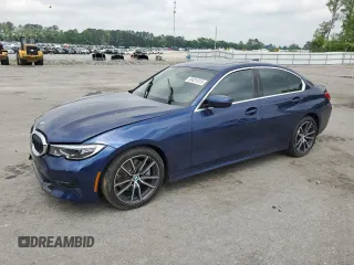 2019 BMW 3 Series 330i with VIN WBA5R1C51KAK09945, listed as a Copart auction lot 53831015 with 18,135 mi miles and Salvage title. Bid and sale history available at DreamBid. Image 1.