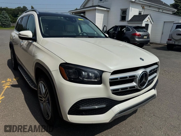 2021 Mercedes-Benz GLS 450 z VIN 4JGFF5KE8MA403332, wystawiony jako Copart lot #59946805 z przebiegiem 122 961 mil mil oraz Czysty tytuł • Clean title. Historia ofert i sprzedaży dostępna na DreamBid. Obrazek 4.