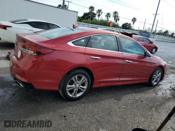 2018 Hyundai Sonata Sport with VIN 5NPE34AF2JH601518, listed as a Copart auction lot 54181315 with 41,210 mi miles and Salvage Title. Bid and sale history available at carsss.com. Image 3.