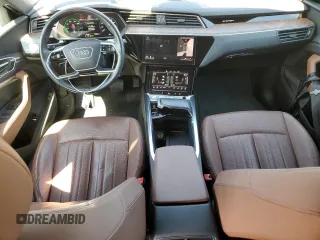 2019 Audi e-tron Premium Plus with VIN WA1LABGE6KB014901, listed as a Copart auction lot 50910225 with 46,322 mi miles and Salvage title. Bid and sale history available at DreamBid. Image 8.