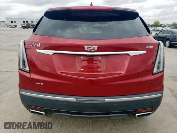 2020 Cadillac XT5 Sport AWD with VIN 1GYKNGRSXLZ224734, listed as a Copart auction lot 49961705 with Not provided miles and Salvage title. Bid and sale history available at DreamBid. Image 6.