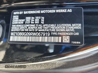 2024 Toyota Supra 3.0 with VIN WZ1DB0G09RW067919, listed as a Copart auction lot 60362925 with 6,305 mi miles and Salvage title. Bid and sale history available at DreamBid. Image 12.