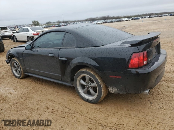 2002 Ford Mustang GT Deluxe with VIN 1FAFP42X42F214888, listed as a Copart auction lot 44379755 with 77,207 mi miles and Salvage Title. Bid and sale history available at carsss.com. Image 2.