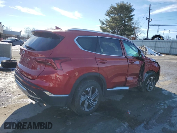 2022 Hyundai Santa Fe SEL with VIN 5NMS2DAJ1NH464469, listed as a Copart auction lot 88728605 with 40,909 mi miles and Salvage Title. Bid and sale history available at carsss.com. Image 3.