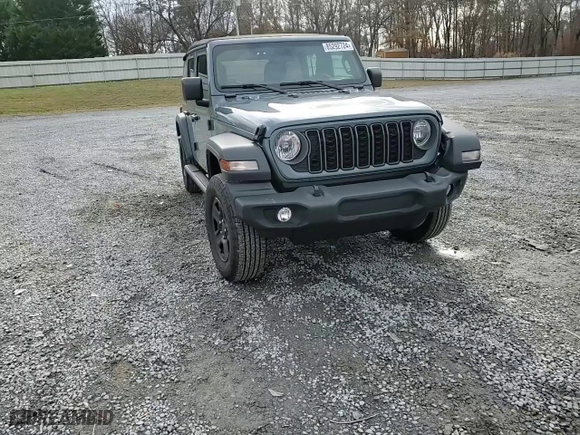 2024 Jeep Wrangler Sport with VIN 1C4PJXDG0RW332722, listed as a Copart auction lot 85292724 with 8,066 mi miles and Salvage Title. Bid and sale history available at carsss.com. Image 12.