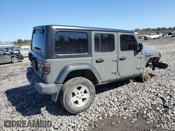 2018 Jeep Wrangler Unlimited Sport S z VIN 1C4HJXDG8JW259625, wystawiony jako Copart lot #46601415 z przebiegiem Nie podano mil oraz Szkoda całkowita • Salvage title. Historia ofert i sprzedaży dostępna na DreamBid. Obrazek 3.