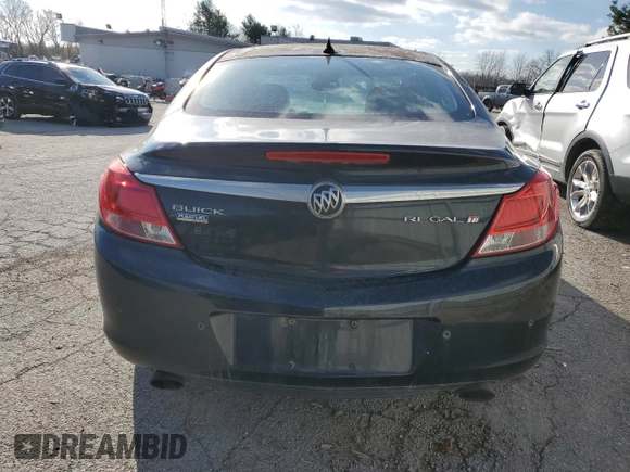 2011 Buick Regal CXL Turbo TO3 with VIN W04GX5GVXB1070878, listed as a Copart auction lot 82847564 with 198,591 mi miles and Salvage Title. Bid and sale history available at carsss.com. Image 6.