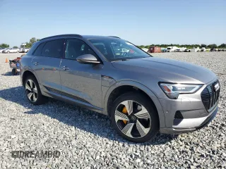 2022 Audi e-tron Premium Plus with VIN WA1LAAGE8NB002750, listed as a Copart auction lot 57163615 with 50,009 mi miles and Salvage title. Bid and sale history available at DreamBid. Image 4.