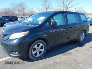 2013 Toyota Sienna L with VIN 5TDZK3DC1DS395994, listed as a IAAI auction lot 41759212 with 163,898 mi miles. Bid and sale history available at carsss.com. Image 16.