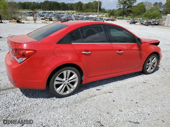 2015 Chevrolet Cruze LTZ with VIN 1G1PG5SB1F7148110, listed as a Copart auction lot 51678035 with 144,215 mi miles and Salvage Title. Bid and sale history available at carsss.com. Image 3.
