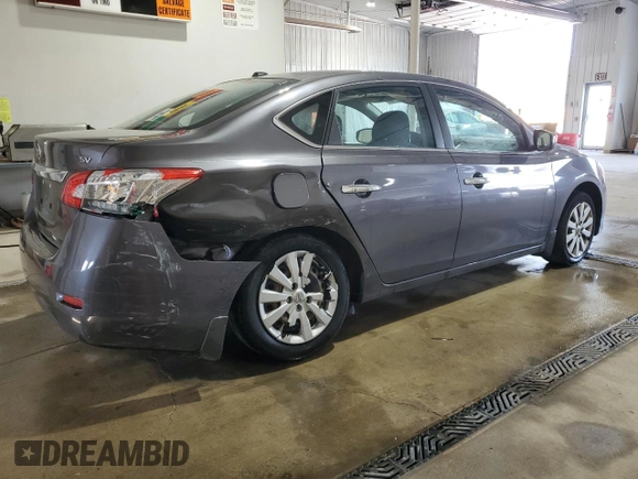 2015 Nissan Sentra SL with VIN 3N1AB7AP8FY294283, listed as a Copart auction lot 55324275 with 123,790 mi miles and Salvage Title. Bid and sale history available at DreamBid. Image 3.