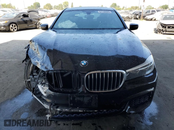 2016 BMW 7 Series 740i with VIN WBA7E2C55GG547282, listed as a Copart auction lot 57740095 with Not provided miles and Salvage title. Bid and sale history available at DreamBid. Image 5.
