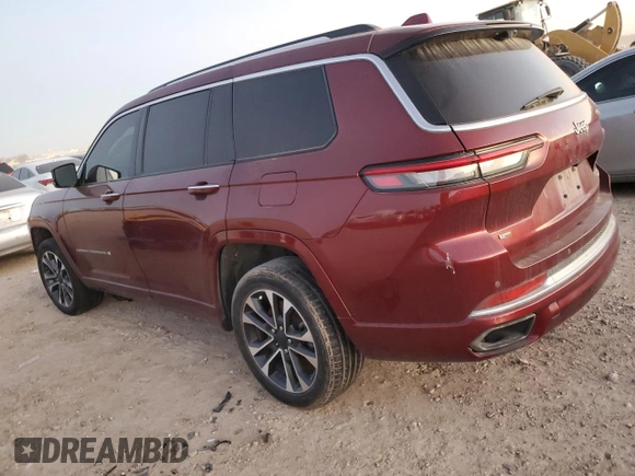 2021 Jeep Grand Cherokee Overland with VIN 1C4RJJDG3M8203800, listed as a Copart auction lot 84751324 with Not provided miles and Clean title. Bid and sale history available at DreamBid. Image 2.