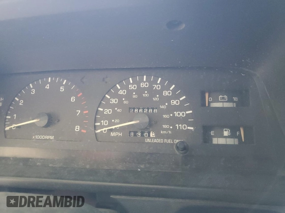 1992 Toyota Pickup DLX z VIN JT4VN13D0N5078994, wystawiony jako Copart lot #65777924 z przebiegiem 286 288 mil mil oraz Szkoda całkowita • Salvage title. Historia ofert i sprzedaży dostępna na DreamBid. Obrazek 9.