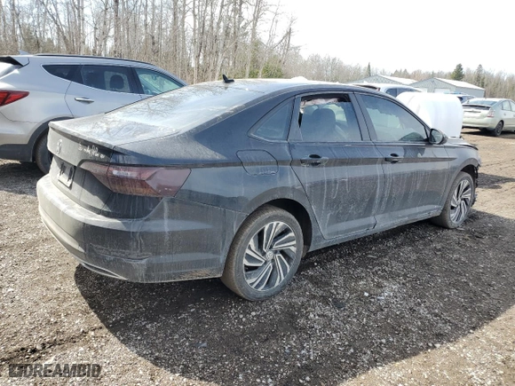 2019 Volkswagen Jetta SEL Premium with VIN 3VWG57BUXKM075696, listed as a Copart auction lot 49041765 with 170,768 mi miles and Salvage Title. Bid and sale history available at carsss.com. Image 3.
