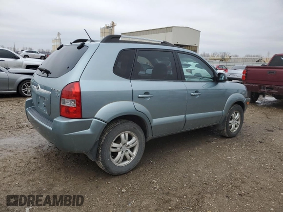 2006 Hyundai Tucson GLS with VIN KM8JN12D96U445961, listed as a Copart auction lot 89276815 with 191,267 mi miles and Salvage Title. Bid and sale history available at carsss.com. Image 3.