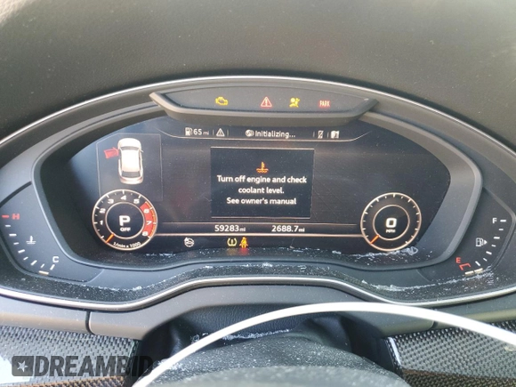 2018 Audi SQ5 Premium Plus with VIN WA1A4AFY9J2019836, listed as a Copart auction lot 73639304 with 59,283 mi miles and Salvage Title. Bid and sale history available at DreamBid. Image 9.