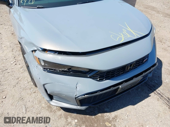 2025 Honda Civic Si with VIN 2HGFE1E54SH474457, listed as a IAAI auction lot 41978147 with 1,558 mi miles and . Bid and sale history available at DreamBid. Image 6.