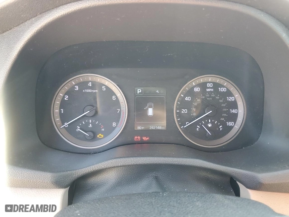 2016 Hyundai Tucson SE with VIN KM8J23A47GU033304, listed as a Copart auction lot 52390775 with 242,148 mi miles and Clean Title. Bid and sale history available at carsss.com. Image 9.