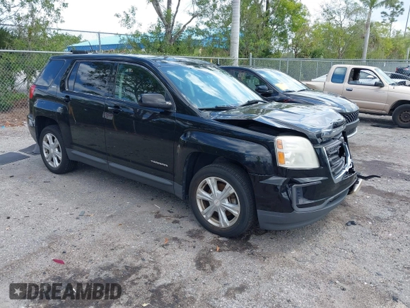 2017 GMC Terrain SLE with VIN 2GKALMEK8H6157764, listed as a IAAI auction lot 41879423 with 95,745 mi miles. Bid and sale history available at carsss.com. Image 1.