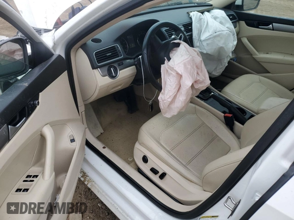 2015 Volkswagen Passat Wolfsburg Edition with VIN 1VWAT7A30FC113366, listed as a Copart auction lot 59846505 with 110,613 mi miles and Salvage title. Bid and sale history available at DreamBid. Image 8.