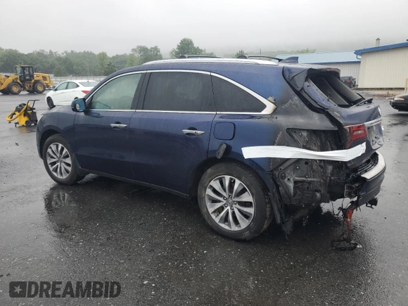 2015 Acura MDX Technology with VIN 5FRYD4H43FB002890, listed as a Copart auction lot 60710895 with 148,598 mi miles and Salvage title. Bid and sale history available at DreamBid. Image 2.
