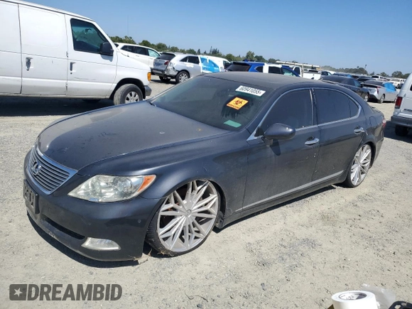 2007 Lexus LS 460 L with VIN JTHGL46F975018422, listed as a Copart auction lot 60941055 with Not provided miles and Clean title. Bid and sale history available at DreamBid. Image 1.