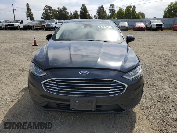 2020 Ford Fusion SE with VIN 3FA6P0LU2LR127623, listed as a Copart auction lot 55437075 with 92,450 mi miles and Salvage title. Bid and sale history available at DreamBid. Image 5.