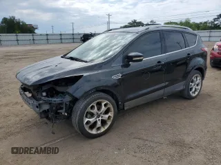 2013 Ford Escape Titanium with VIN 1FMCU0J92DUD53252, listed as a Copart auction lot 56284734 with 167,057 mi miles and Salvage title. Bid and sale history available at DreamBid. Image 1.