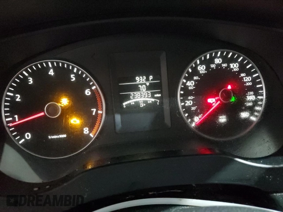 2012 Volkswagen Jetta SE with VIN 3VWDP7AJ1CM462465, listed as a Copart auction lot 59549635 with 238,393 mi miles and Salvage title. Bid and sale history available at DreamBid. Image 9.