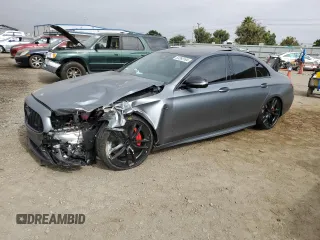 2023 Mercedes-Benz E 53 AMG with VIN W1KZF6BB5PB168809, listed as a Copart auction lot 63260164 with 9,666 mi miles and Salvage Title. Bid and sale history available at DreamBid. Image 1.