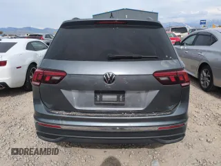 2024 Volkswagen Tiguan S with VIN 3VVFB7AXXRM109652, listed as a Copart auction lot 58813325 with 18,850 mi miles and Salvage title. Bid and sale history available at DreamBid. Image 6.