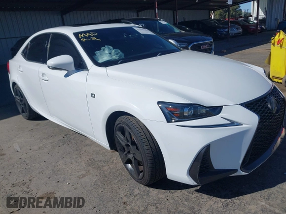 2017 Lexus IS 200t with VIN JTHBA1D26H5059221, listed as a IAAI auction lot 41940144 with 50,740 mi miles and . Bid and sale history available at DreamBid. Image 1.