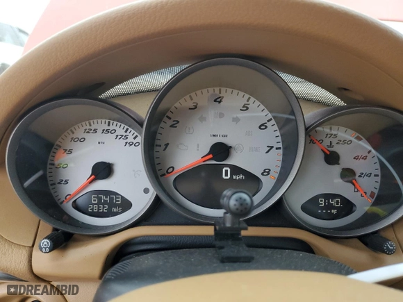 2007 Porsche Boxster S with VIN WP0CB29837U731164, listed as a Copart auction lot 41564995 with 67,473 mi miles and Salvage Title. Bid and sale history available at carsss.com. Image 9.