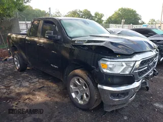 2022 Ram 1500 Big Horn with VIN 1C6RREBG0NN218347, listed as a IAAI auction lot 42498136 with 52,997 mi miles and . Bid and sale history available at DreamBid. Image 1.