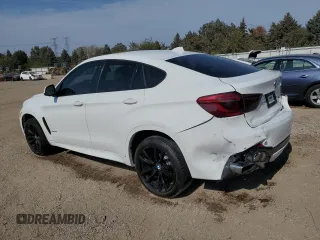 2018 BMW X6 xDrive50i with VIN 5UXKU6C56J0Z66652, listed as a Copart auction lot 74816694 with 56,229 mi miles and Salvage Title. Bid and sale history available at carsss.com. Image 2.