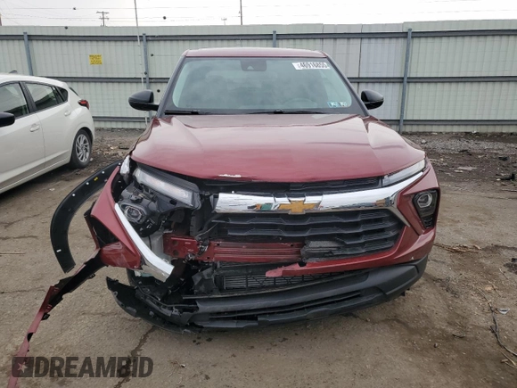 2024 Chevrolet TrailBlazer LS with VIN KL79MNSL9RB079327, listed as a Copart auction lot 46916855 with 4,807 mi miles and Salvage Title. Bid and sale history available at DreamBid. Image 5.