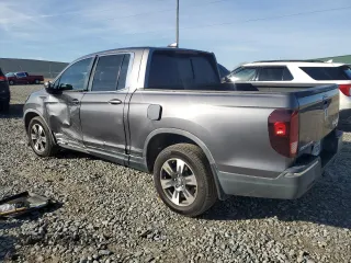 2019 Honda Ridgeline RTL-T with VIN 5FPYK3F63KB019325, listed as a Copart auction lot 43327725 with 63,124 mi miles and Salvage title. Bid and sale history available at DreamBid. Image 2.