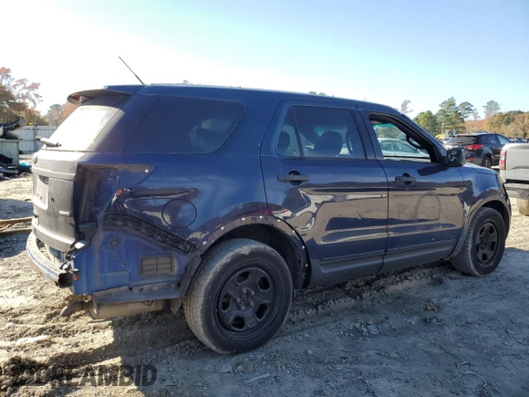 2014 Ford Utility Police Interceptor with VIN 1FM5K8AR1EGB96343, listed as a Copart auction lot 82013164 with 171,240 mi miles and Salvage Title. Bid and sale history available at carsss.com. Image 3.
