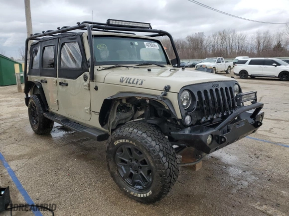 2017 Jeep Wrangler Unlimited Sport with VIN 1C4BJWDG1HL676550, listed as a Copart auction lot 49780485 with 72,723 mi miles and Salvage Title. Bid and sale history available at carsss.com. Image 4.
