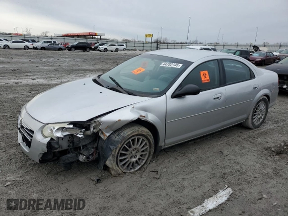 2005 Chrysler Sebring with VIN 1C3EL46X55N518600, listed as a Copart auction lot 44782145 with 159,436 mi miles and Salvage Title. Bid and sale history available at DreamBid. Image 1.