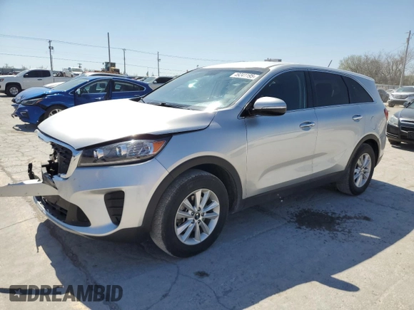 2020 Kia Sorento LX V6 with VIN 5XYPG4A55LG627108, listed as a Copart auction lot 49241195 with 226,504 mi miles and Salvage Title. Bid and sale history available at carsss.com. Image 1.