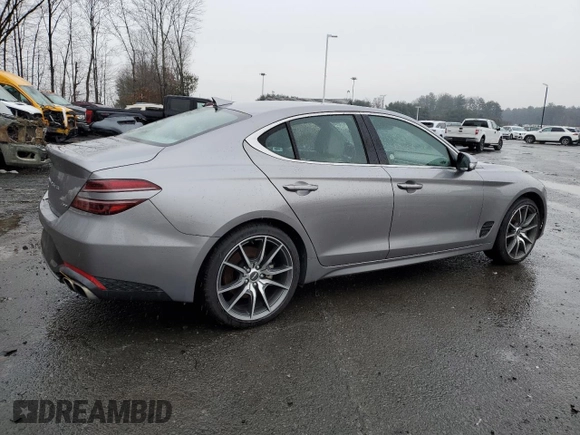 2023 Genesis G70 2.0T with VIN KMTG34TA5PU129311, listed as a Copart auction lot 43329385 with 34,917 mi miles and Non Repairable. Bid and sale history available at DreamBid. Image 3.