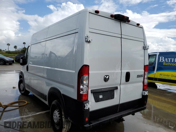 2024 Ram ProMaster Cargo Tradesman with VIN 3C6LRVBG8RE112454, listed as a Copart auction lot 74793884 with Not Provided miles and Salvage Title. Bid and sale history available at DreamBid. Image 2.