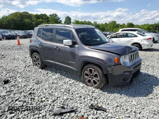 2016 Jeep Renegade Limited with VIN ZACCJADT7GPD33434, listed as a Copart auction lot 55951275 with 172,598 mi miles and Salvage title. Bid and sale history available at DreamBid. Image 4.