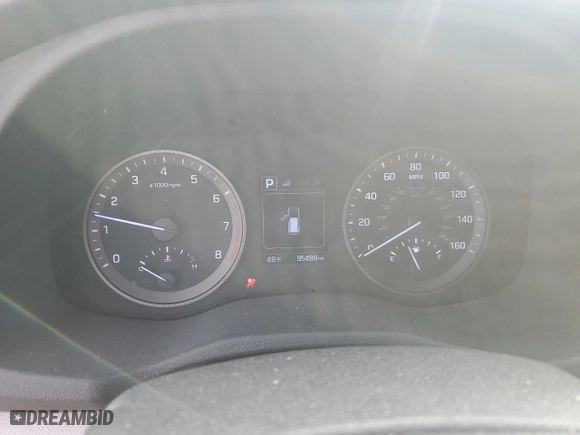 2017 Hyundai Tucson SE with VIN KM8J3CA45HU520340, listed as a Copart auction lot 83582394 with 95,489 mi miles and Salvage Title. Bid and sale history available at carsss.com. Image 9.