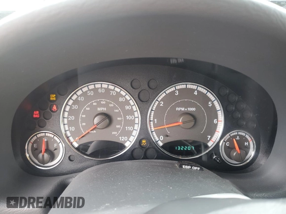 2006 Jeep Liberty Limited with VIN 1J4GL58K56W238578, listed as a Copart auction lot 57253195 with 132,207 mi miles and Salvage title. Bid and sale history available at DreamBid. Image 9.