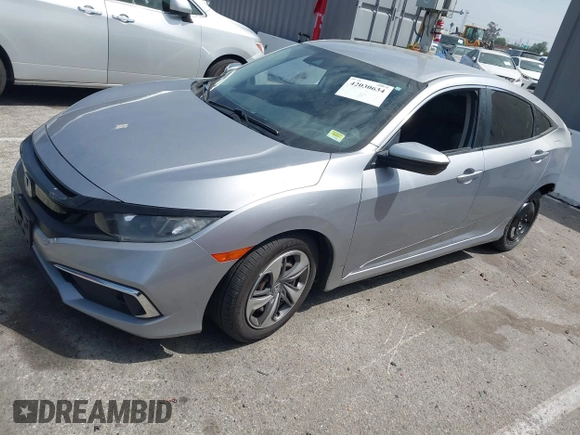 2019 Honda Civic Sedan LX with VIN 2HGFC2F61KH536965, listed as a IAAI auction lot 42030634 with 1 mi miles. Bid and sale history available at carsss.com. Image 17.